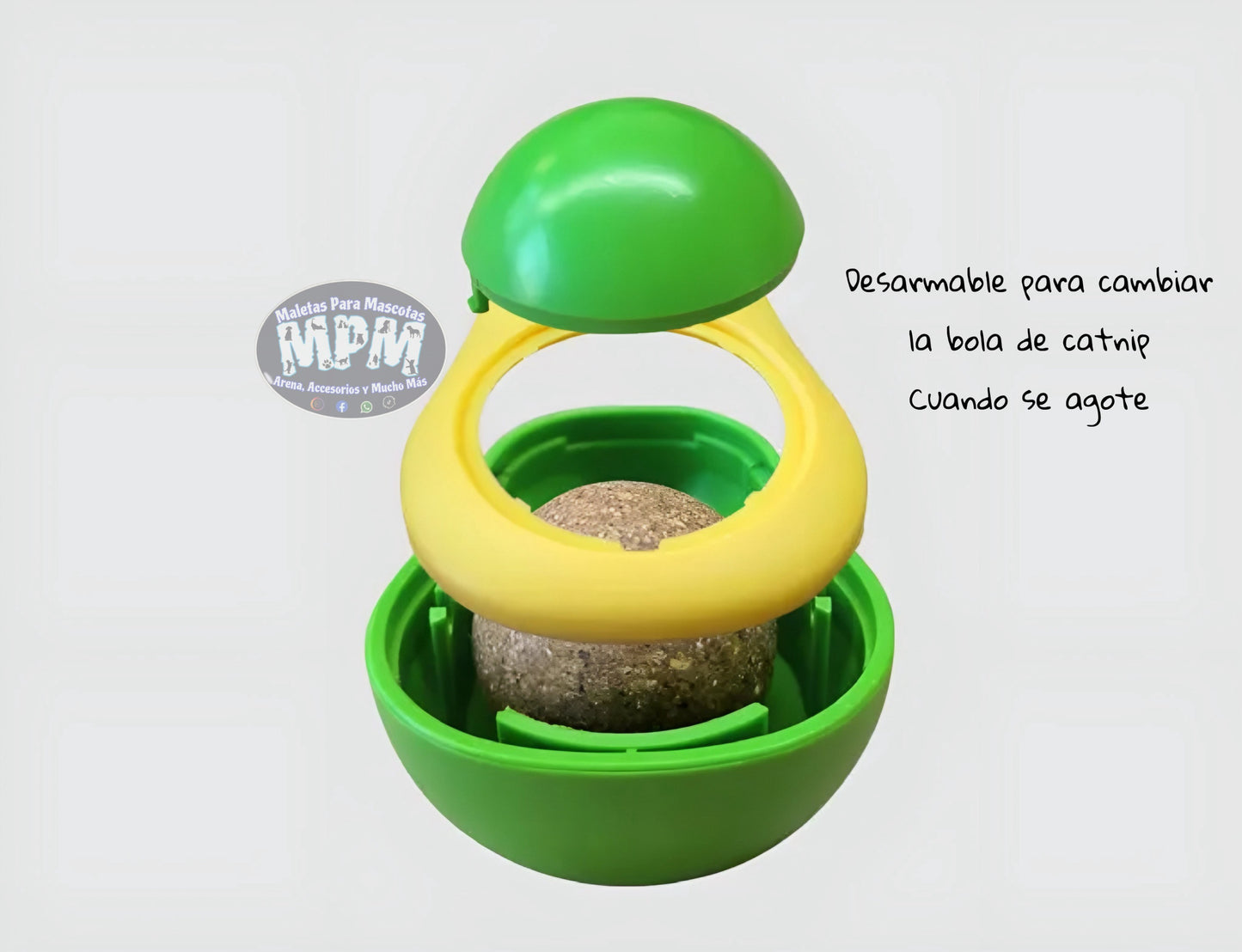 ✨ Juguete con Pelota de Catnip para Gatos ✨