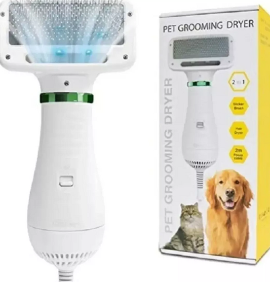 ✨ Cepillo Secador Plus Solutions 2 en 1 para Mascotas ✨