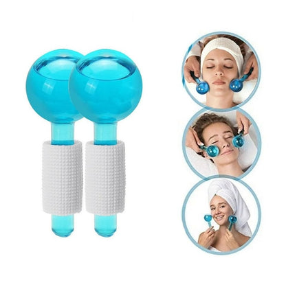 ¡Descubre el secreto para una piel radiante con las Bolas Masajeador Facial de Hielo! ❄️✨