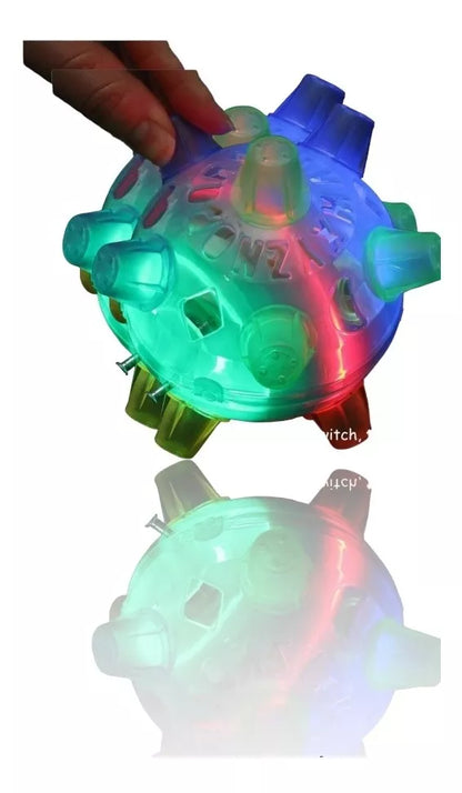 ✨ Pelota de Activación de Saltos con Luces LED para Perros ✨