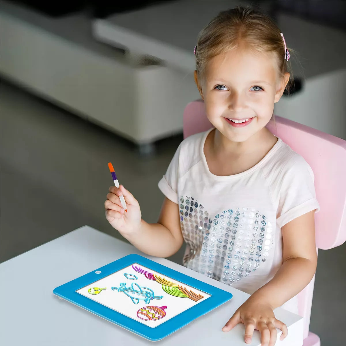 ✨ Pizarra Mágica LED - Deluxe para Niños ✨