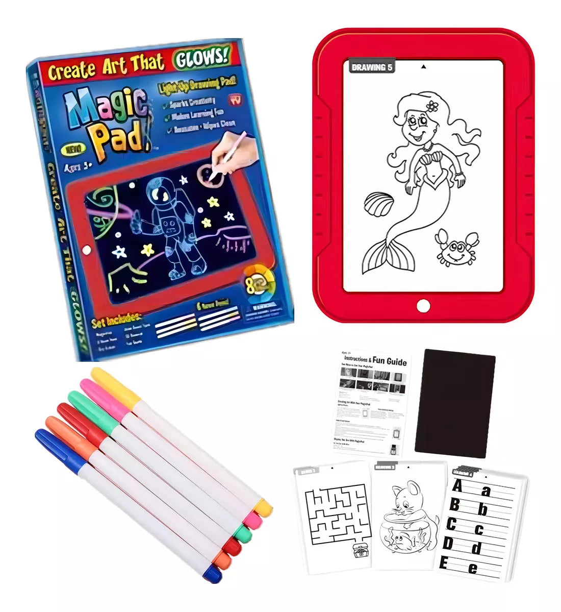 ✨ Pizarra Mágica LED - Deluxe para Niños ✨