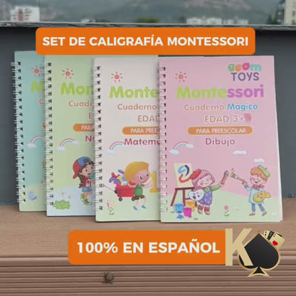 kit De 4 Cuadernos De Escrituras Magicos